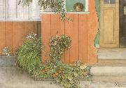 Carl Larsson Suzanne on the Front Stoop Spain oil painting reproduction